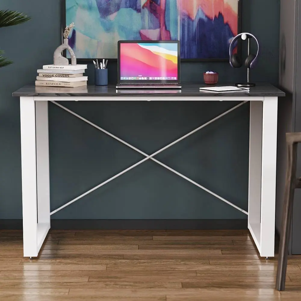 Письмовий стіл Ferrum-decor Драйв 750x1000x600 Білий метал ДСП Сосна Кембра 16 мм (FRD-103103) - фото 3