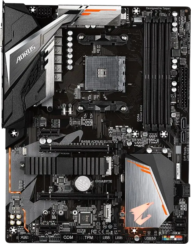 Материнська плата Gigabyte B450 Aorus Elite V2 Socket AM4 (B450 AORUS ELITE V2) Б/В - фото 2