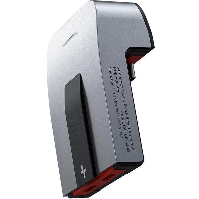 Мультипортовий адаптер USB Хаб Baseus Armor Age Type-C Bracket Multifunctional Hub CAHUB-AJ0G Grey - фото 7