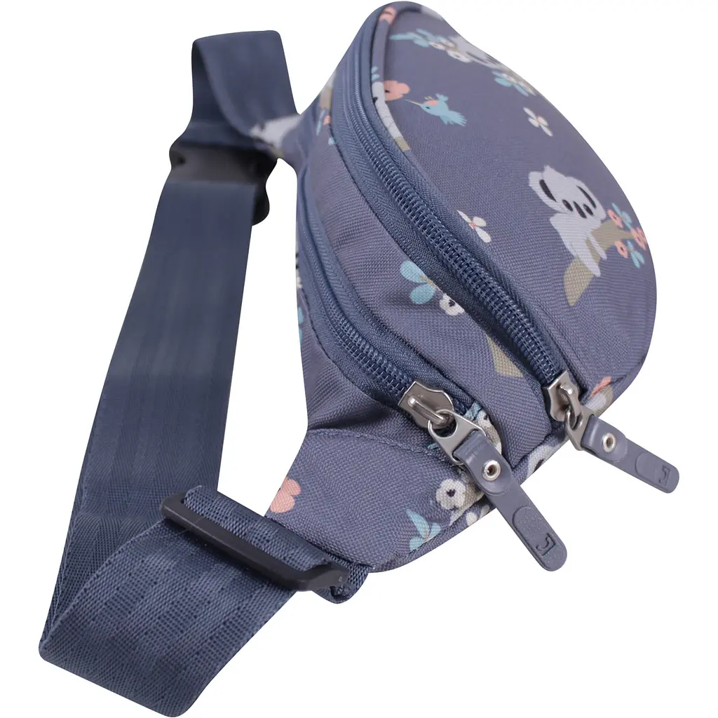 Сумка-бананка Bagland Bella 2 л сублимация 977 сиреневая с принтом (00202664) - фото 2