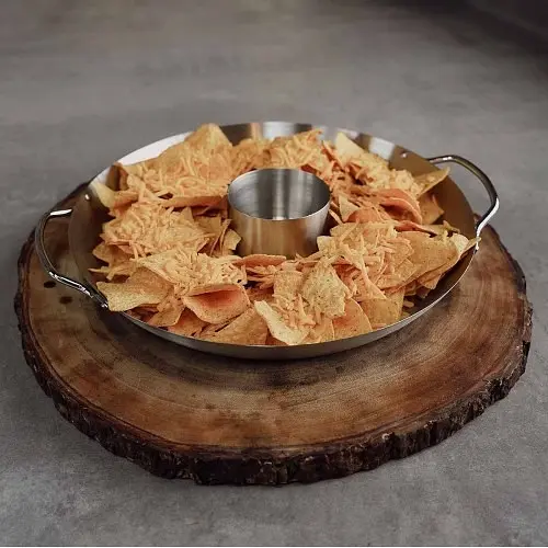 Стойка для курицы Santos с перфорированным поддоном нержавеющая сталь Ø 30 см (866) - фото 9