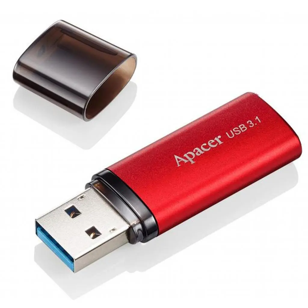 USB флеш накопичувач Apacer 64GB AH25B Red USB 3.1 Gen1 (AP64GAH25BR-1) - фото 3