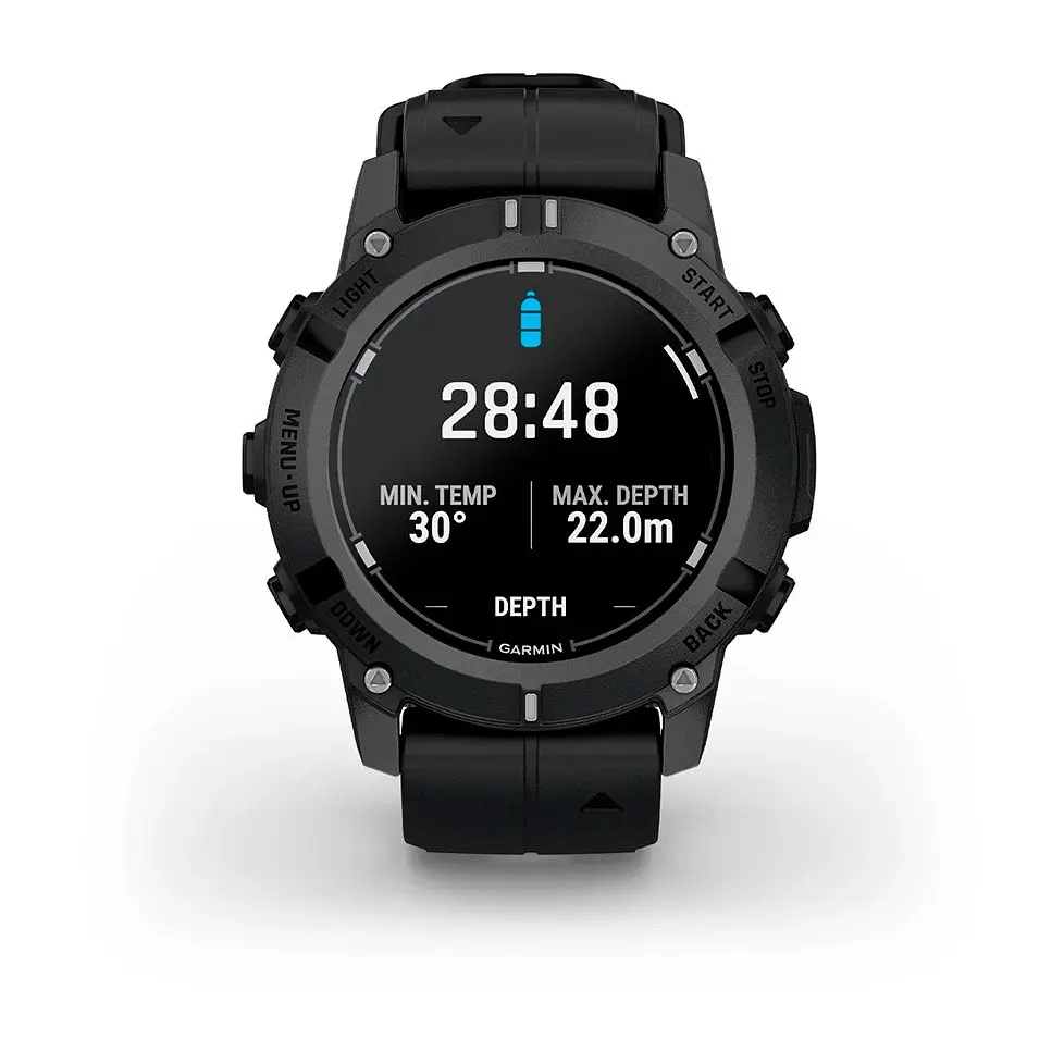 Смарт-годинник Garmin Descent G2 Black with Black Silicone (010-02986-13) - фото 5