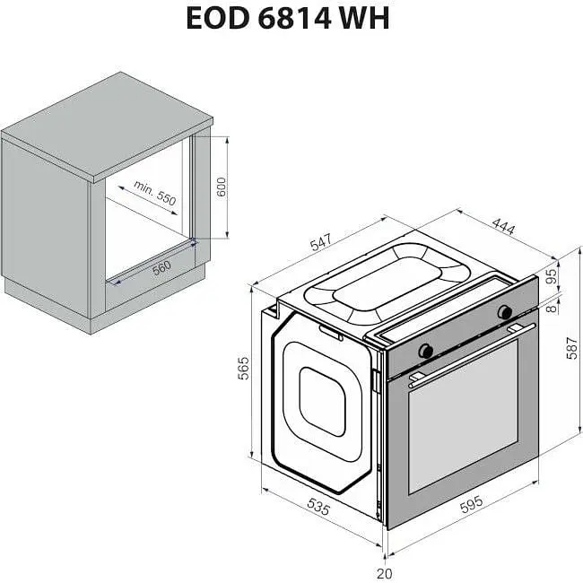 Духова шафа Minola EOD 6814 WH - фото 13