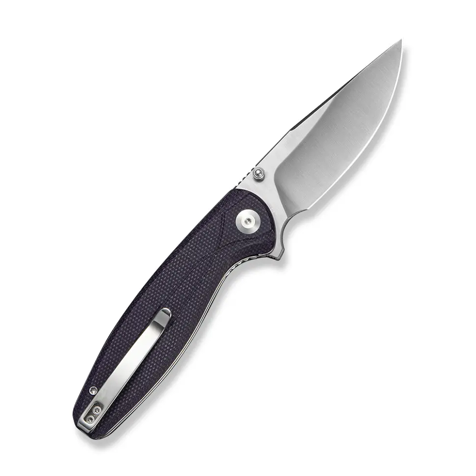 Ніж складаний туристичний Sencut Vyrce (8.9 см) D2 / Canvas Micarta фіолетовий - фото 2
