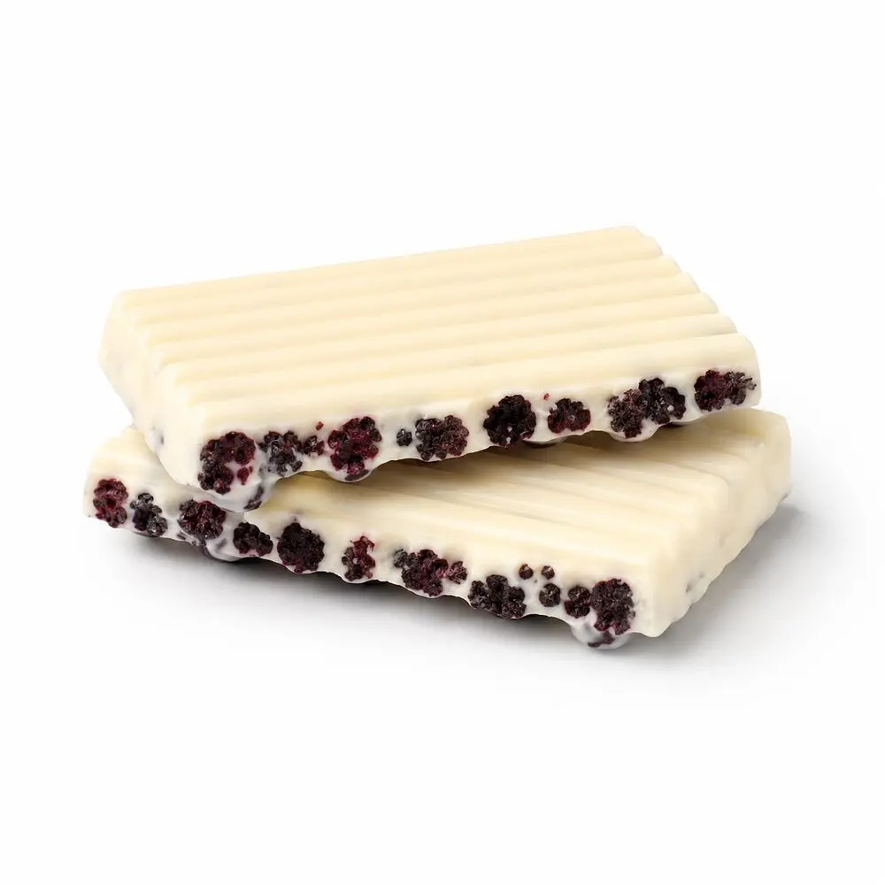 Блок білого шоколаду Spacefood Space Chocolate Blueberry Crunch, 10*25 грам - Чорниця-маракуя - фото 3