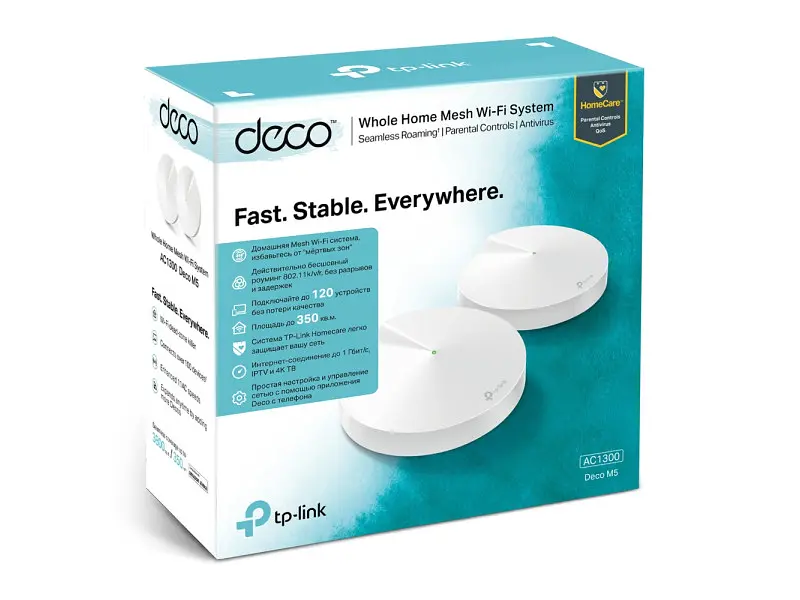 Маршрутизатор (роутер) TP-LINK Deco M5 (2-pack) - фото 4