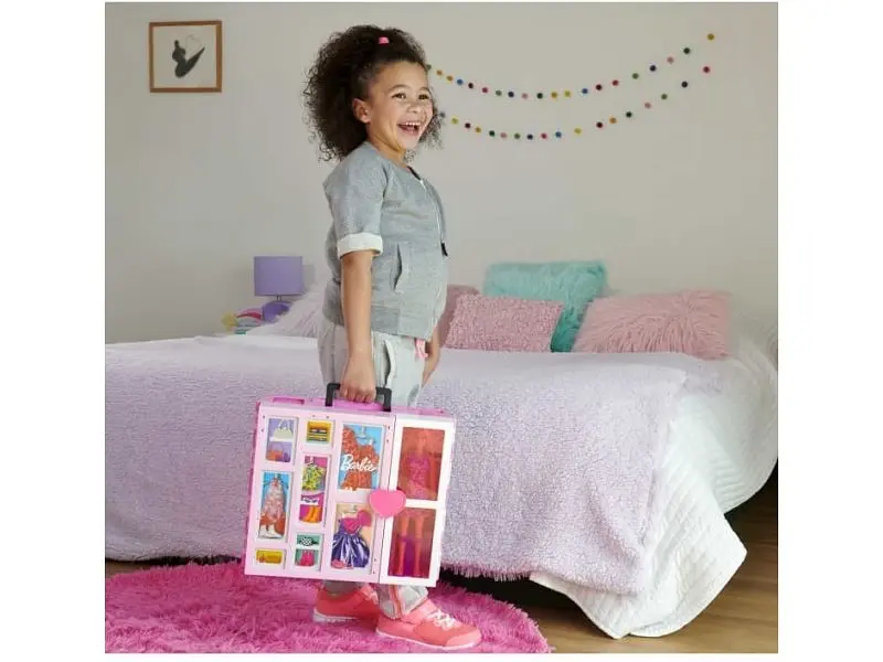 Двоповерхова шафа мрії Barbie з лялькою, 30 предметів (HGX57) - фото 8