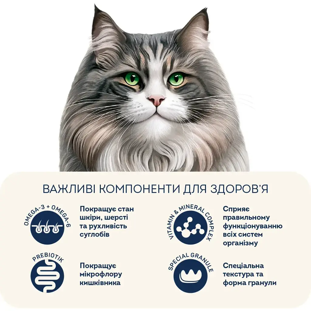 Сухий корм котів Home Food Sterilised Hairball control індичка та ягоди 10 кг - фото 3