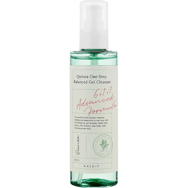 Ніжний гель для вмивання AXIS-Y Quinoa One-Step Balanced Gel Cleanser 180 мл - фото 2