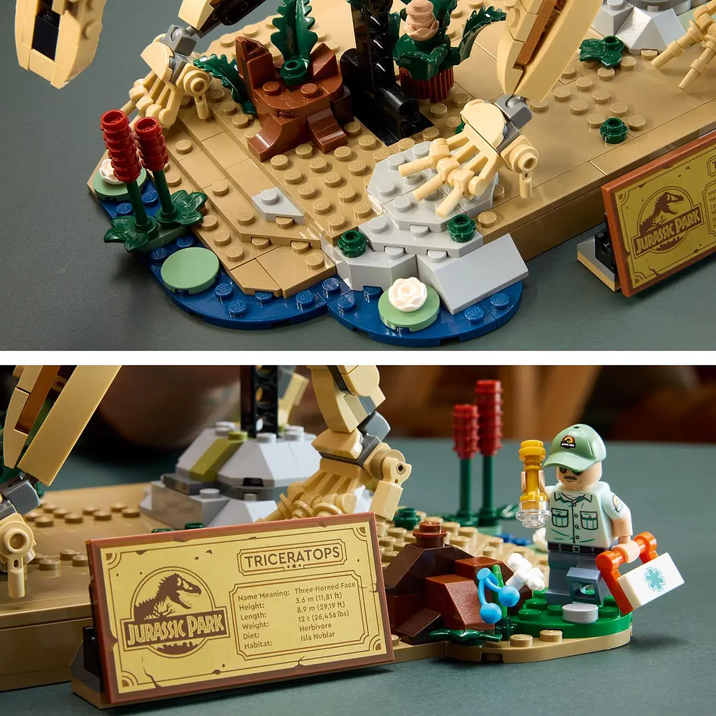Конструктор LEGO Jurassic World Скамʼянілості динозаврів: трицератопс (77985) - фото 6