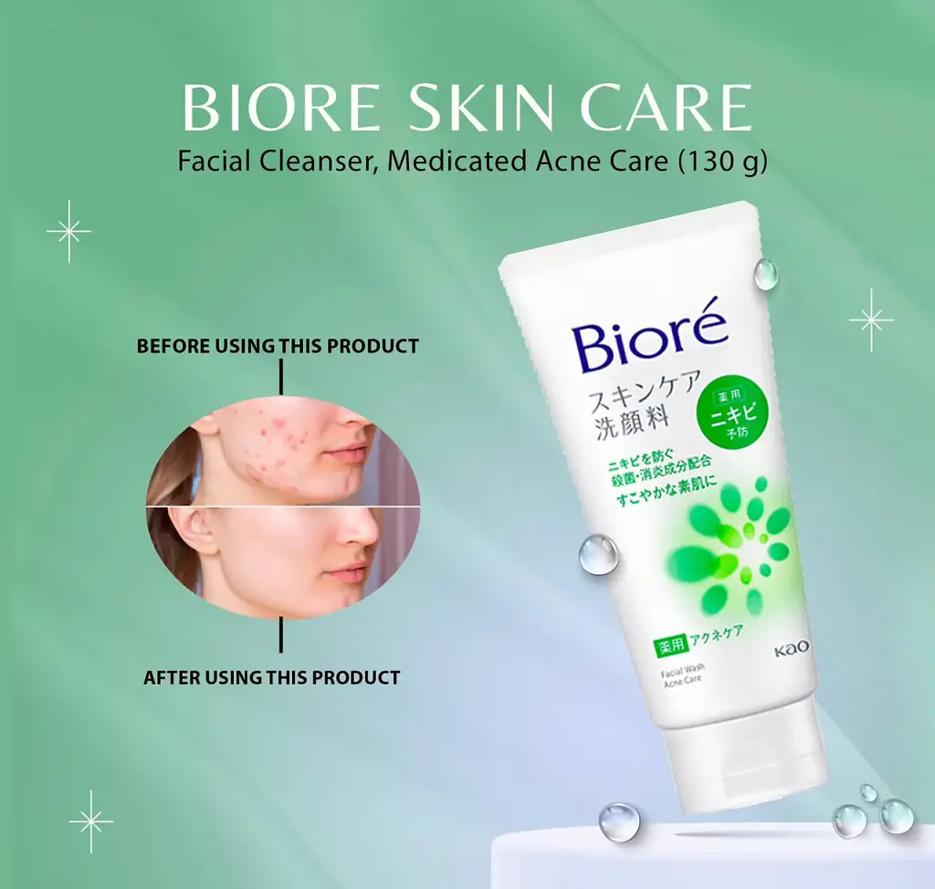 Пінка для вмивання шкіри з акне Kao Biore Acne Care 130 г - фото 3