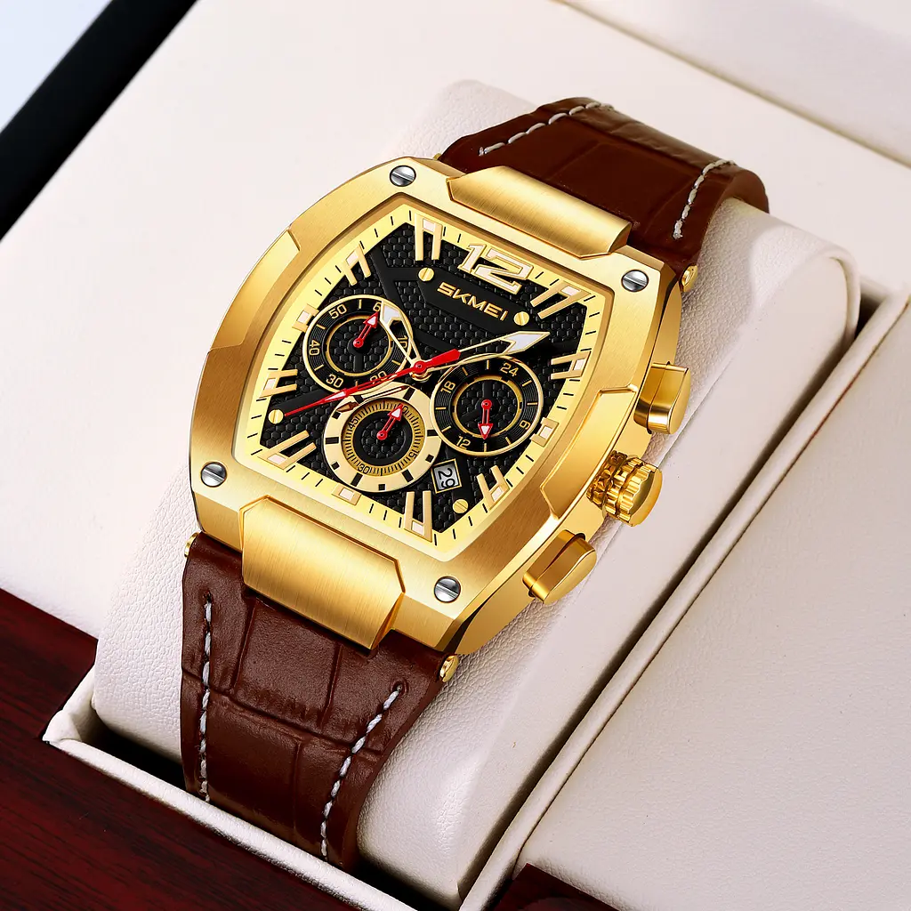 Наручные часы мужские 9357GDBN Gold-Brown Skmei acs0030882 - фото 4