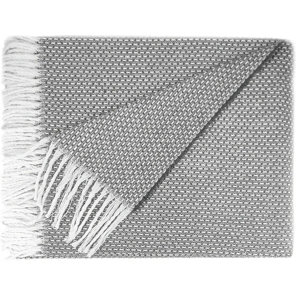 Плед Love You бавовняний букле 140х200 см сірий  (4695) - фото 3