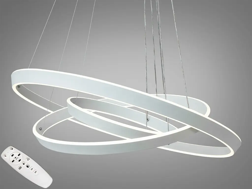 Підвісна LED-люстра з димером Diasha 5153/800+600+400WH - фото 3