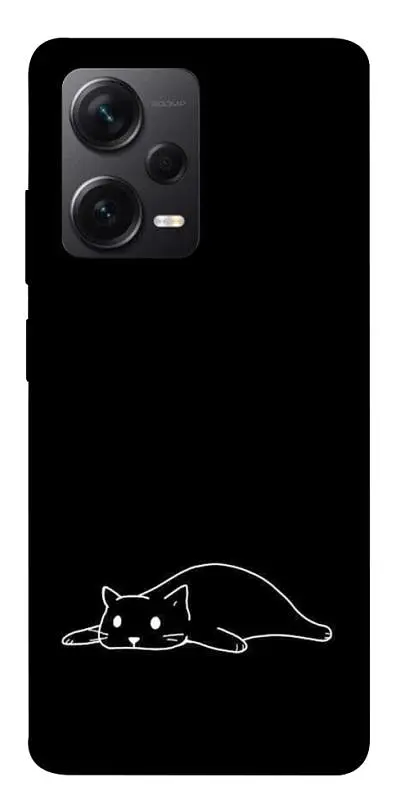 TPU чохол Demsky Lazy cat для Xiaomi Redmi Note 12 Pro+ 5G
