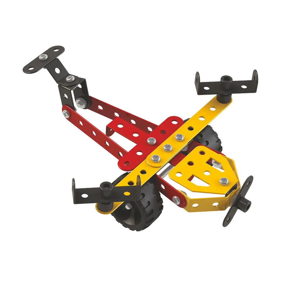 Конструктор Zephyr Mechanix Junior металлический развивающий 155 элементов 14 моделей - фото 4