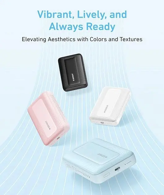Зовнішній акумулятор Anker Zolo Magnetic Power Bank 10000mAh 30W Wireless Portable Charger (A1685011) - фото 6