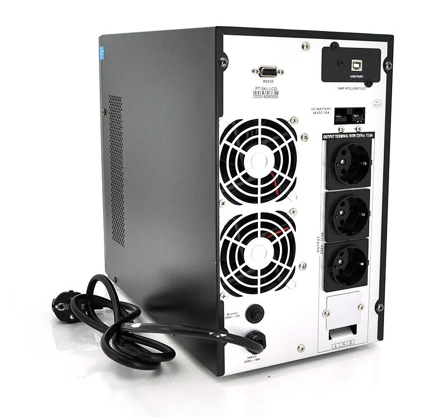 UPS з правильною синусоїдою Ritar PT3KL-LCD 3000 VA (2700 Вт), заряд 5 A, під зовнішній АКБ 96V - фото 2