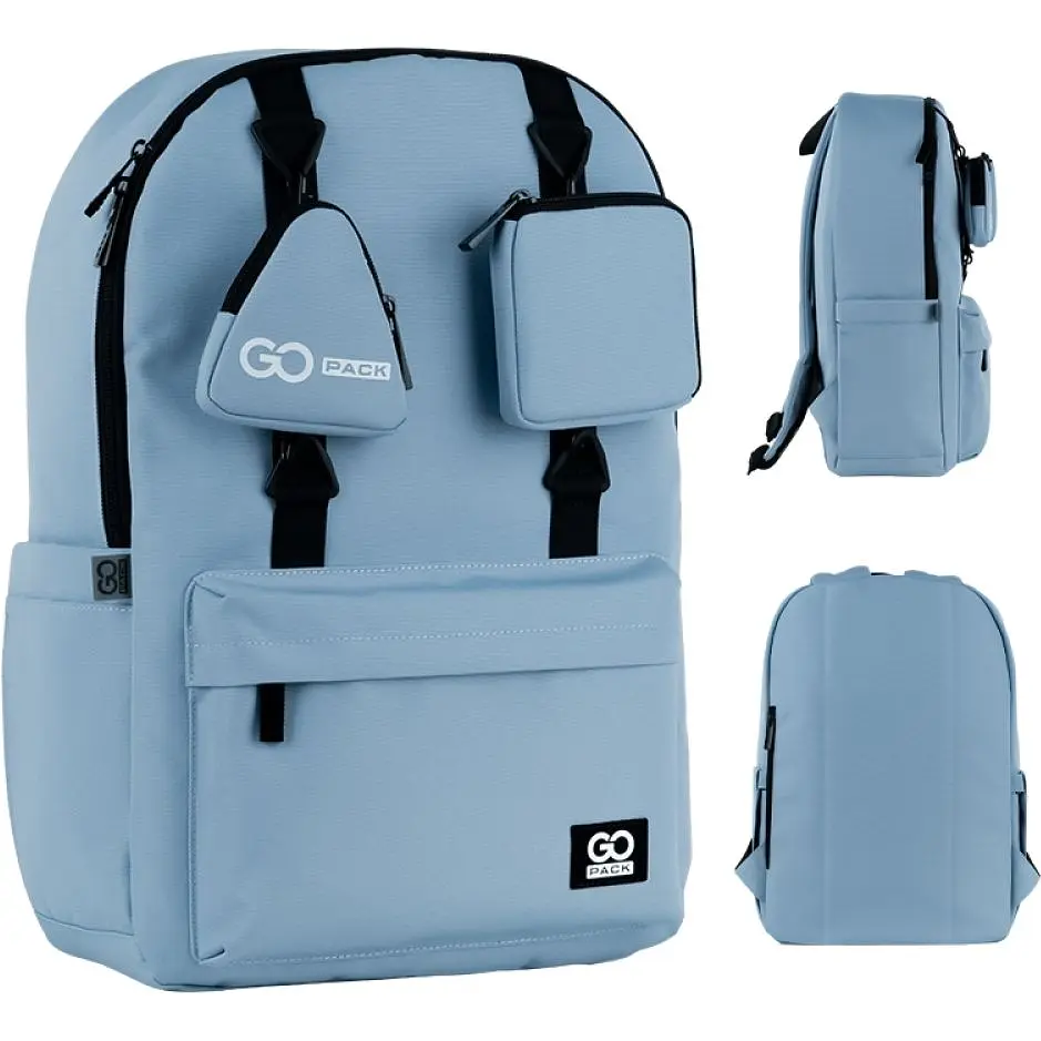 Рюкзак GoPack Education Teens 178 серо-голубой (GO25-178L-3) - фото 2
