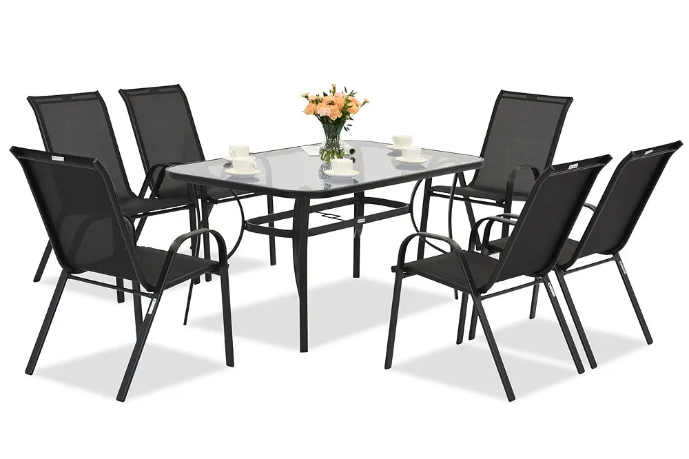 Комплект садових меблів Kontrast Majorka DUO-6 Black