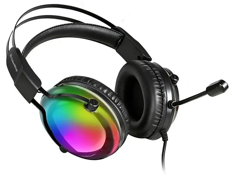 Навушники з мікрофоном ColorWay FireStrike RGB Black (CW-HPG04BK) - фото 2