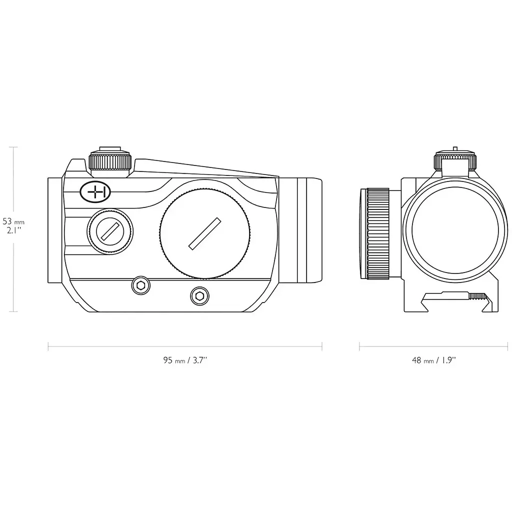 Прицел коллиматорный Hawke Vantage 1x25 3 MOA Weaver - фото 3