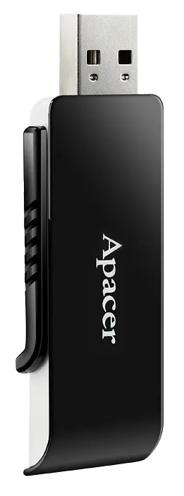 Flash Drive Apacer AH350 128GB USB 3.2 (AP128GAH350B-1) Black (6986626) - фото 3