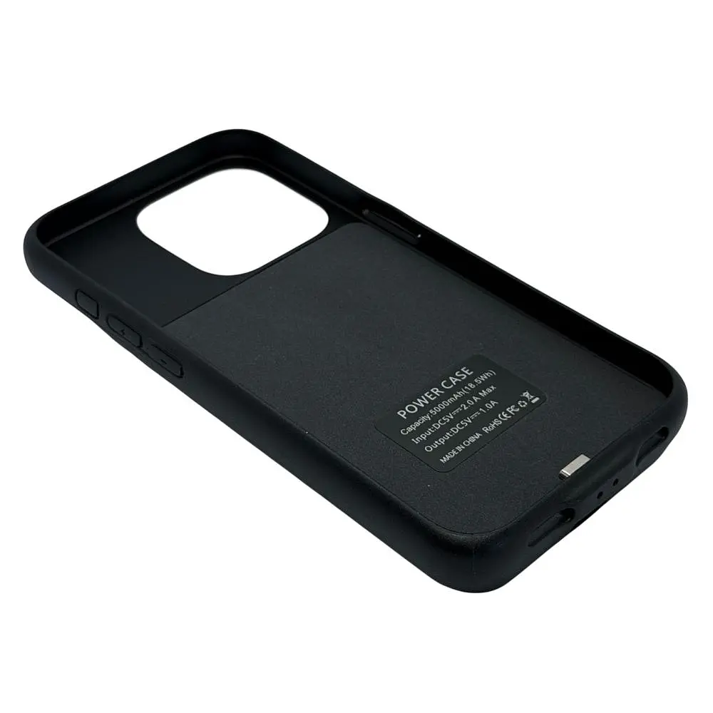 Чохол-акумулятор XON PowerCase для iPhone 15 Pro 5000 mAh Чорний (PCBS1115350B 4722) - фото 5