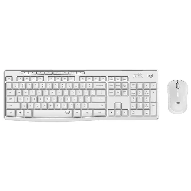 Комплект: клавіатура та миша Logitech MK295 Silent Off-Білий (920-009824)
