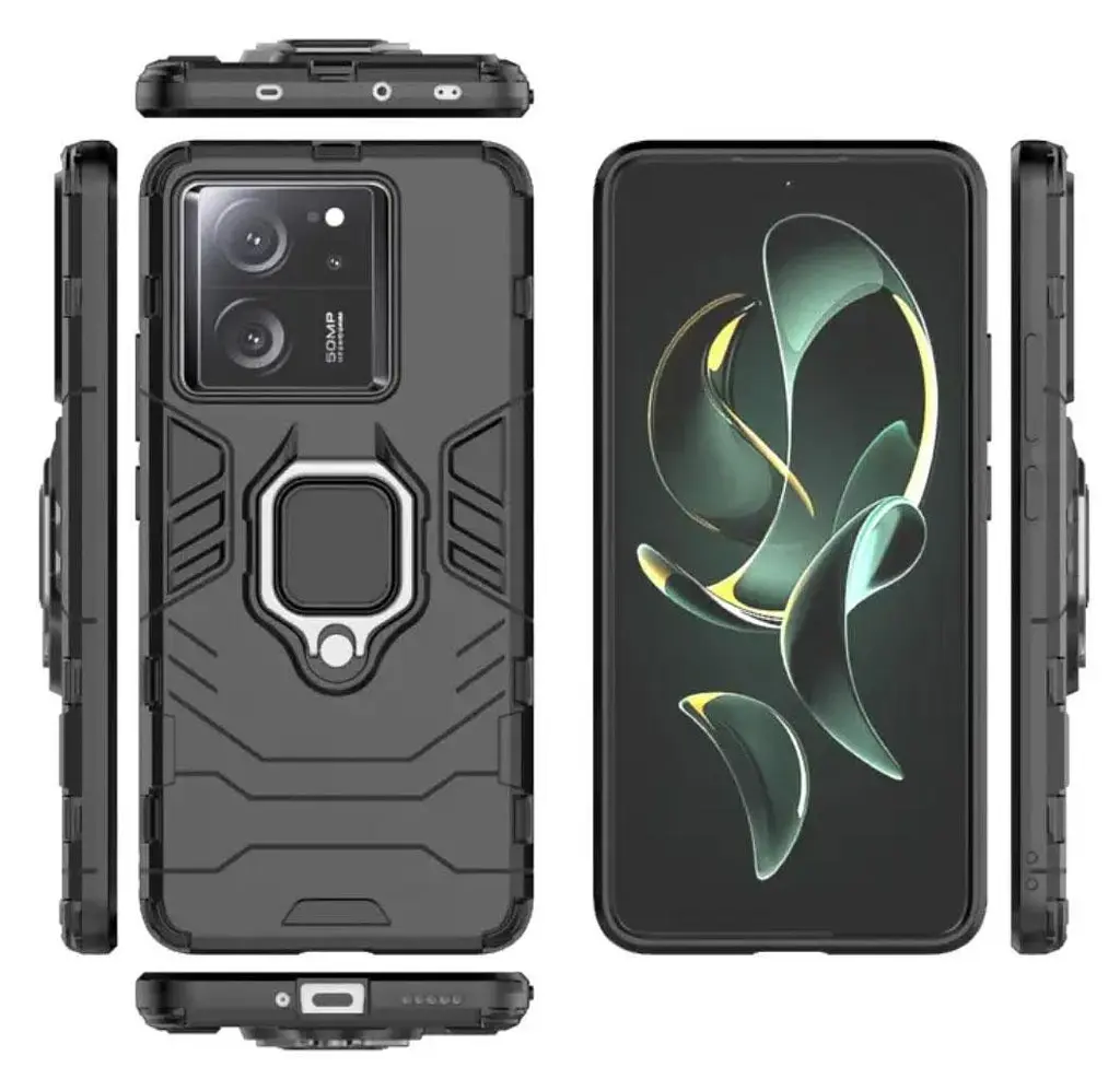Чохол бампер Primolux Ring Armor для Xiaomi 13T / Xiaomi 13T Pro / Xiaomi Redmi K60 Ultra Black - фото 3