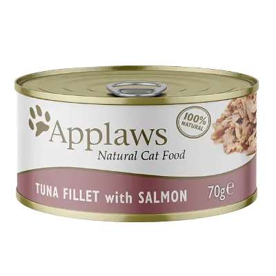 Консервований корм для котів Applaws Tuna Fillet and Salmon з тунцем та лососем 70 г - фото 3