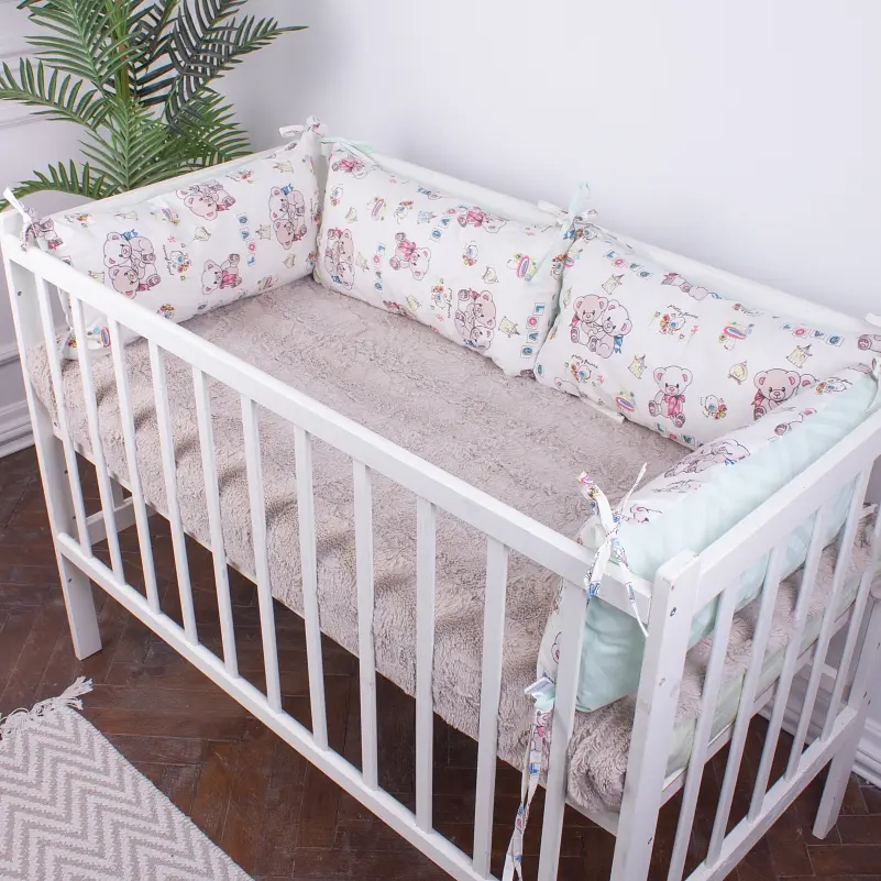 Подушка-борт MirSon Kids Time 18-0005 Kind Bear захисна біла 4 шт. - фото 2
