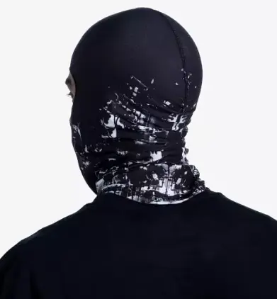 Балаклава Buff MICROFIBER BALACLAVA phys black Черный-белый - фото 2