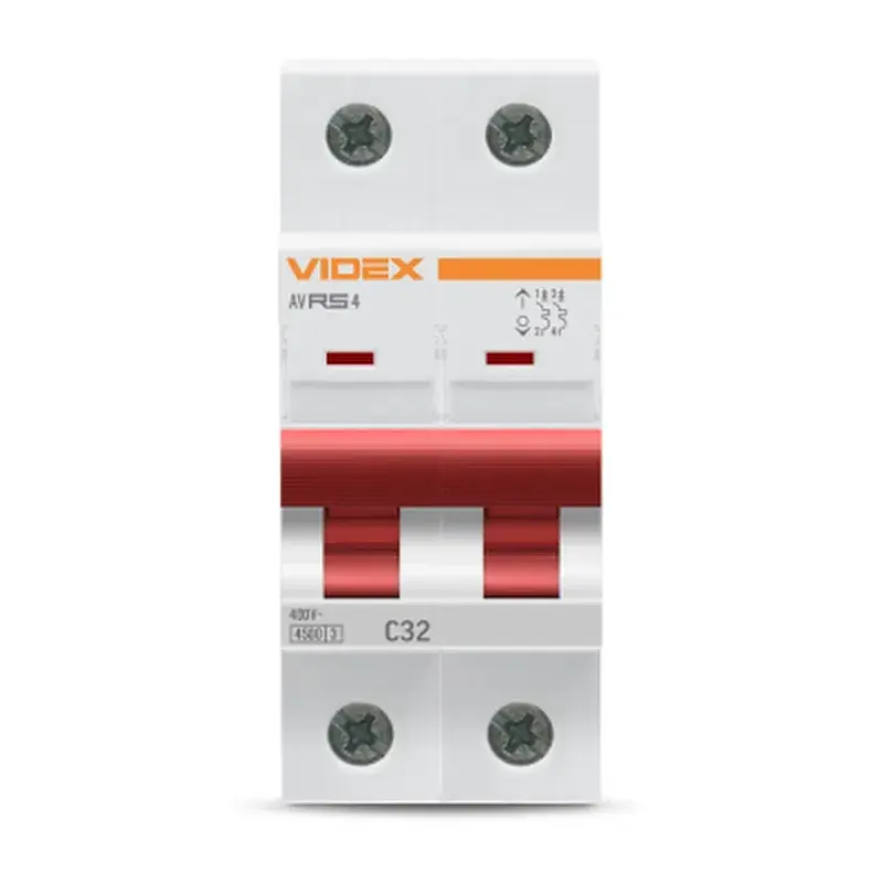 Автоматичний вимикач Videx RS4 RESIST 2п 32А С 4,5кА (VF-RS4-AV2C32) - фото 2