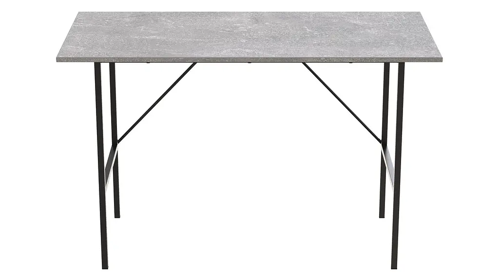 Стол письменный LINE Тайм Ferrum-decor 750x1200x600 Черный металл ДСП Бетон 16 мм (FRD-104891) - фото 3