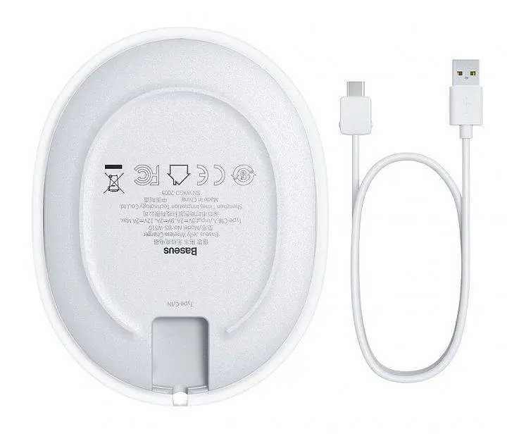 Бездротовий зарядний пристрій Baseus Jelly Wireless charger 15 W WXGD-02 White - фото 4
