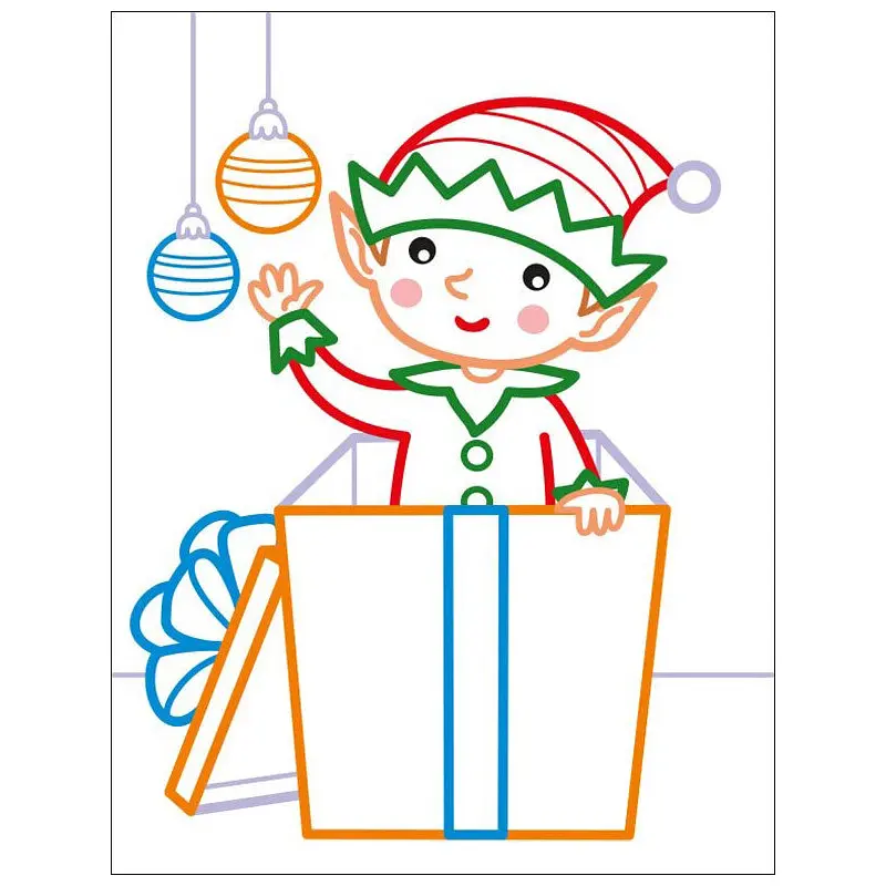 Дитячі кольорові розмальовки "Санта і друзі" 18712, 2-3 роки - фото 5