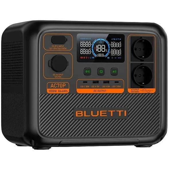 Зарядная станция Bluetti AC70P 864Wh/1000W - фото 2