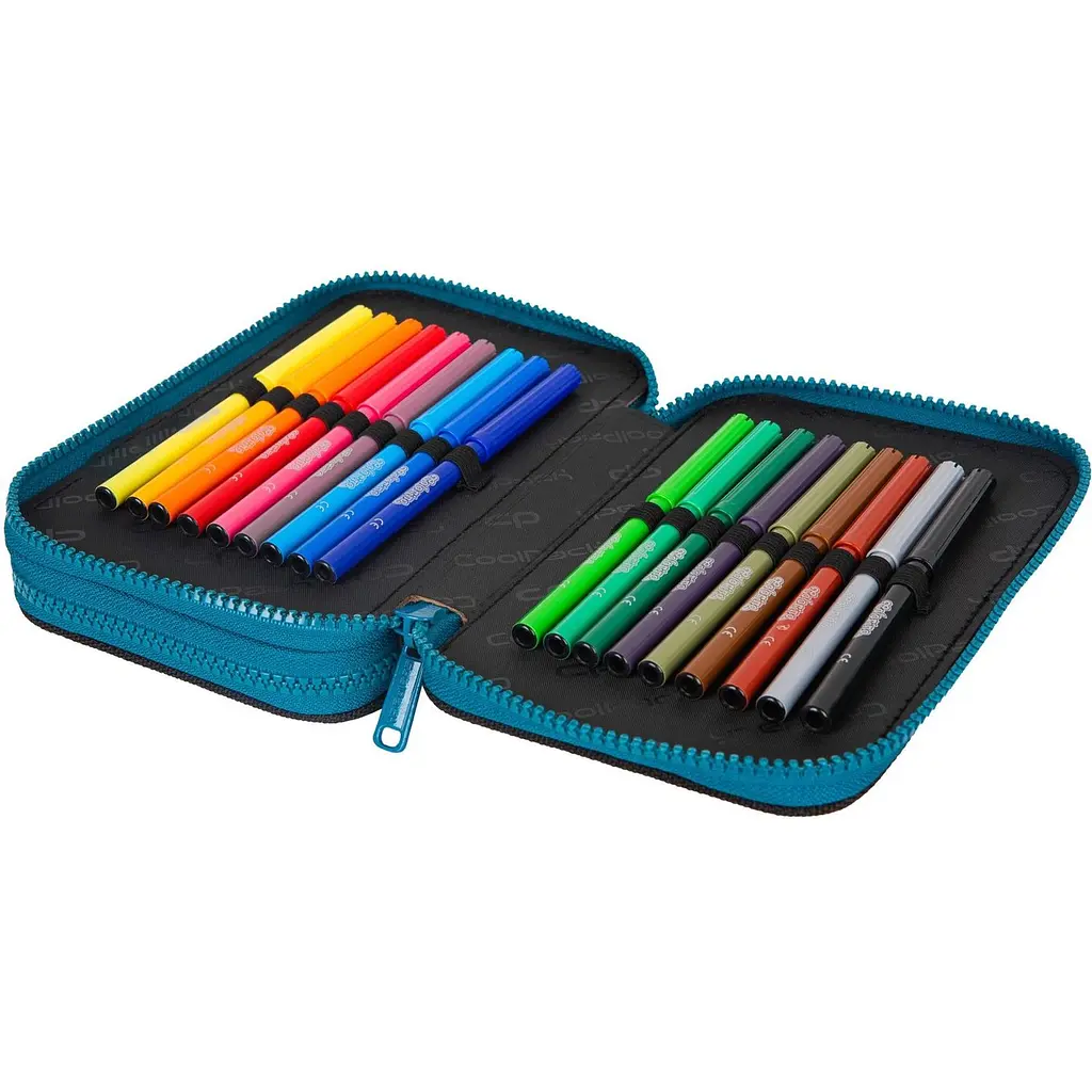 Пенал з наповненням CoolPack Jumper 2 Fossil, 2 відділення (F066700) - фото 3