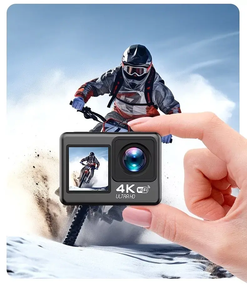 Екшн камера V8 Full HD 4K Wi-Fi з пультом дистанційного керування і водонепроникним боксом - фото 7