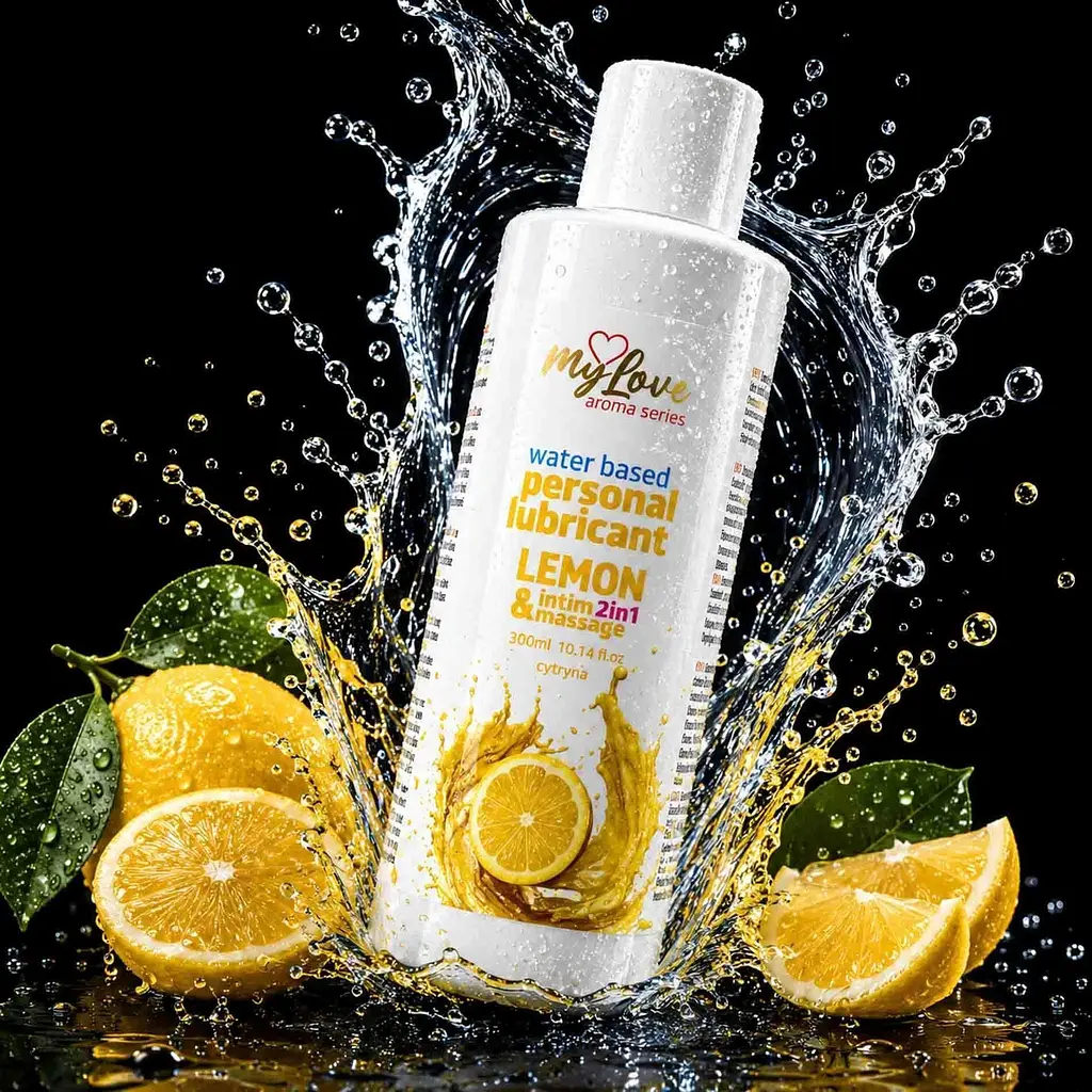 Лубрикант MyLove Aroma Series IntimMassage 2in1 Lemon, 300 мл - фото 2