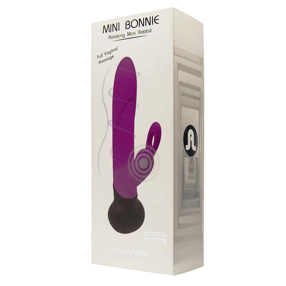 Вібратор-кролик Adrien Lastic Mini Bonnie, 19.7х3.6 см фіолетовий - фото 2