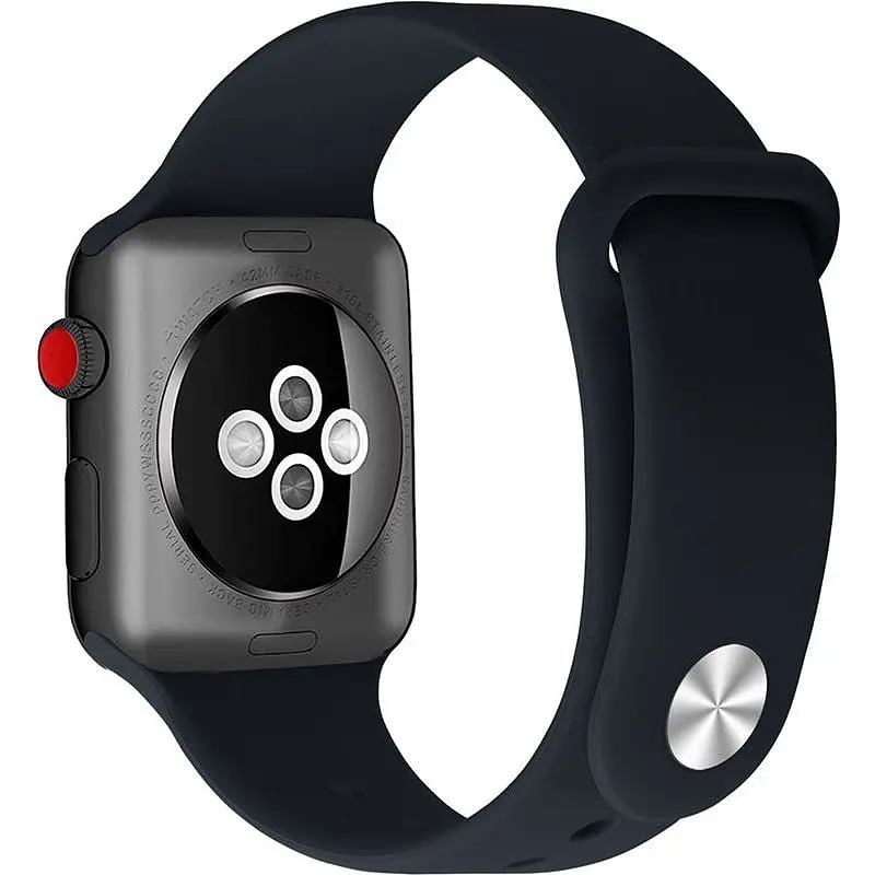 Ремешок Uwatch Silicone Strap for Apple Watch 38/40 mm Blue Cobalt - фото 2