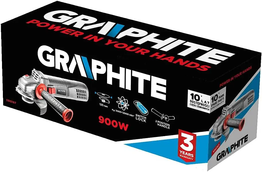 Шліфмашина кутова 125мм 900Вт Graphite teh0025529 - фото 4