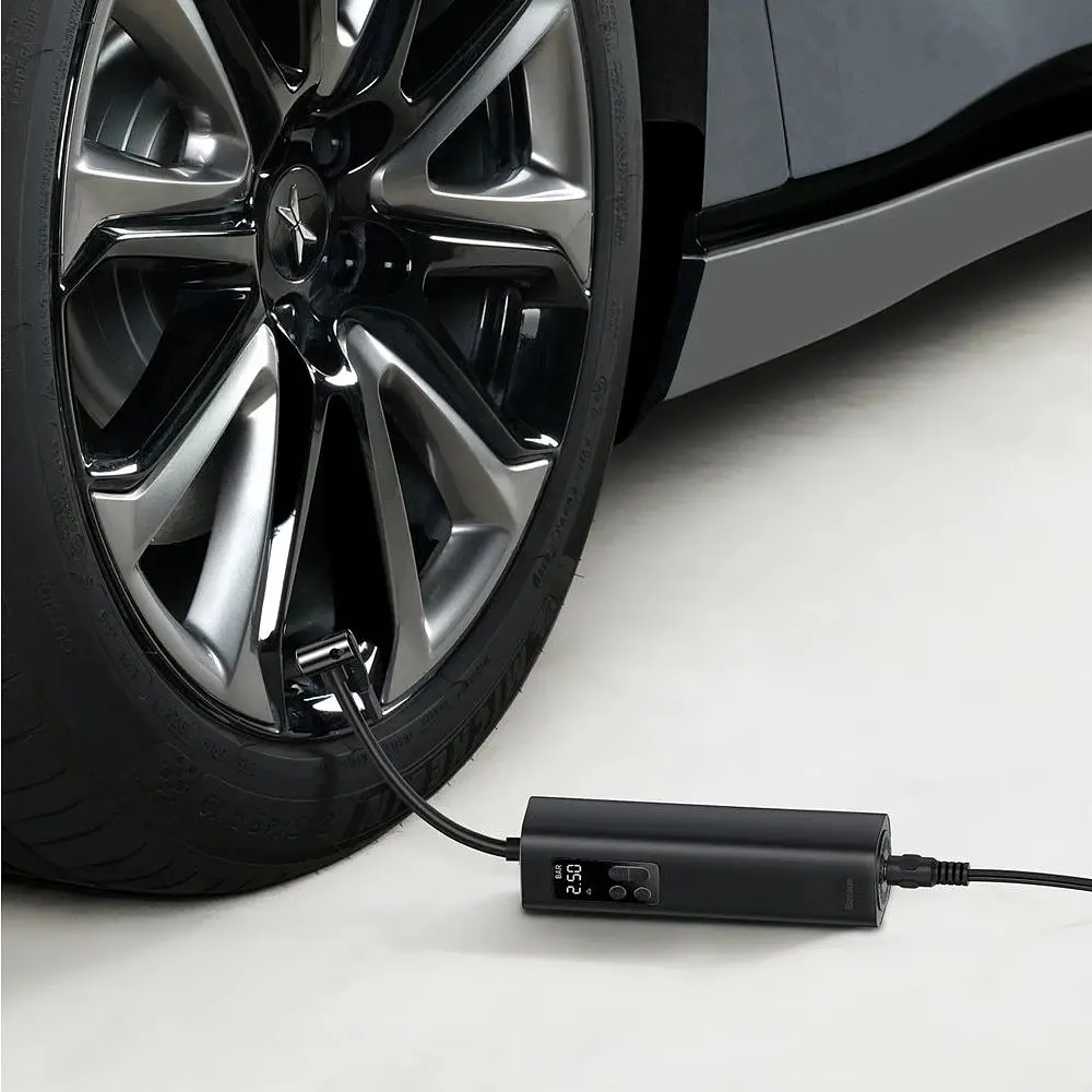 Автомобільний насос Baseus Super Mini Inflator Pump Black (CRCQ000001) - фото 8