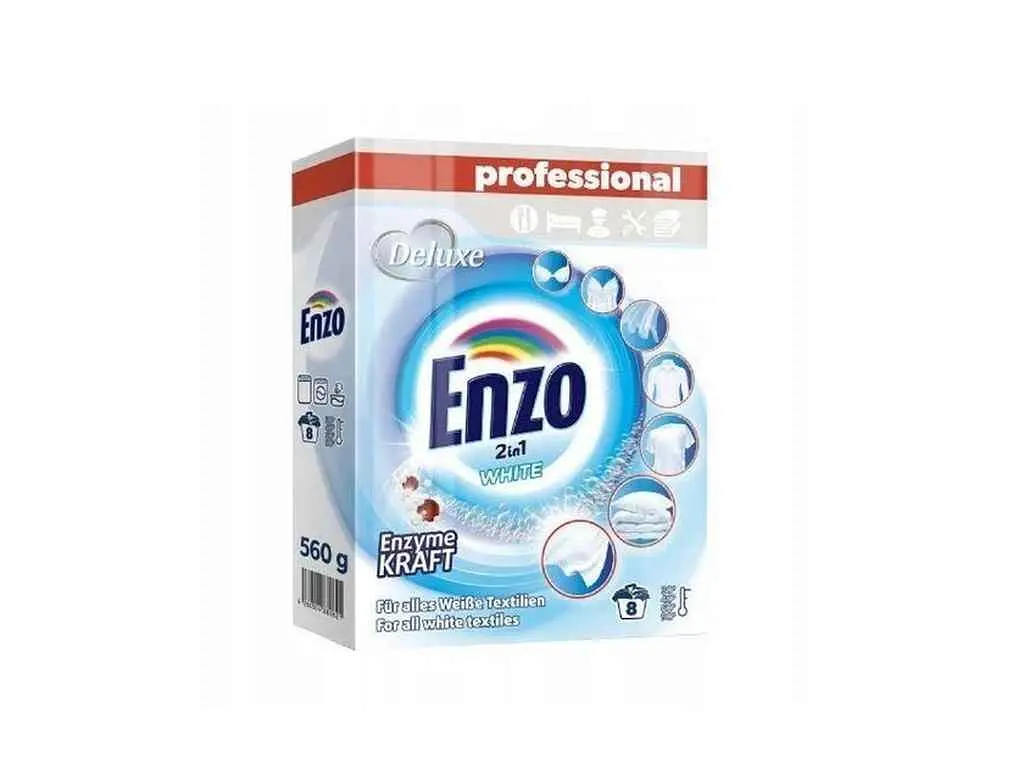 Пральний порошок DELUXE 560 г Enzo 2in1 White