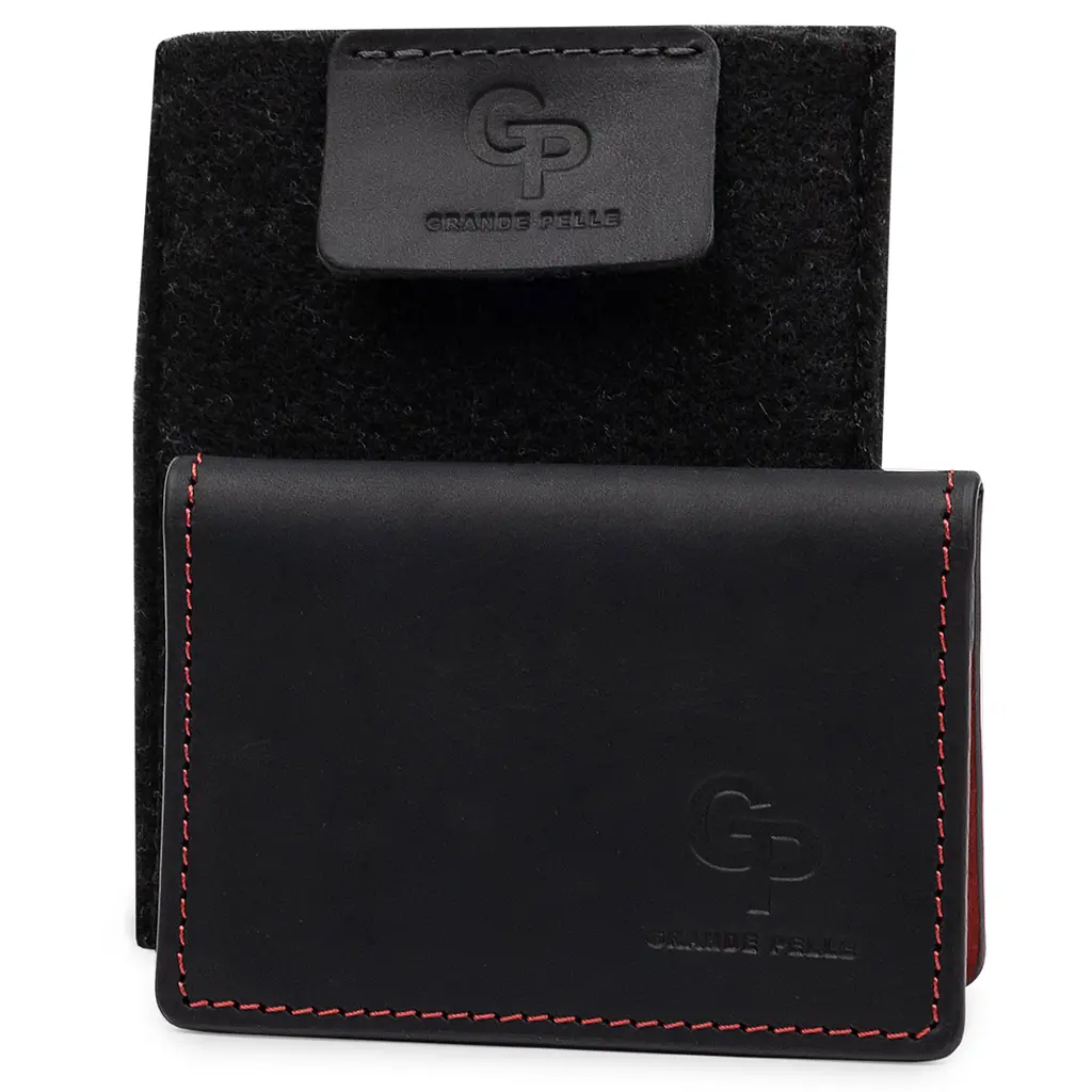 Шкіряна обкладинка для документів GRANDE PELLE 10х7,5х1 см acs0018520 - фото 4
