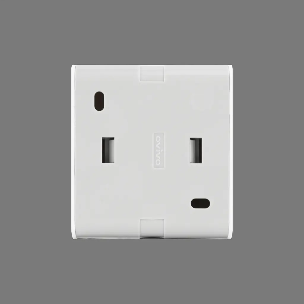 Розетка Ovivo Electric Nivo, одинарна з заземленням, з кришкою, та шторками, накладна, біла - фото 5