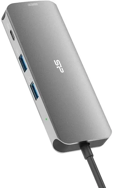 Док-станція - хаб Usb-C Silicon Power 8-in-1 SR30 Docking Station - фото 4